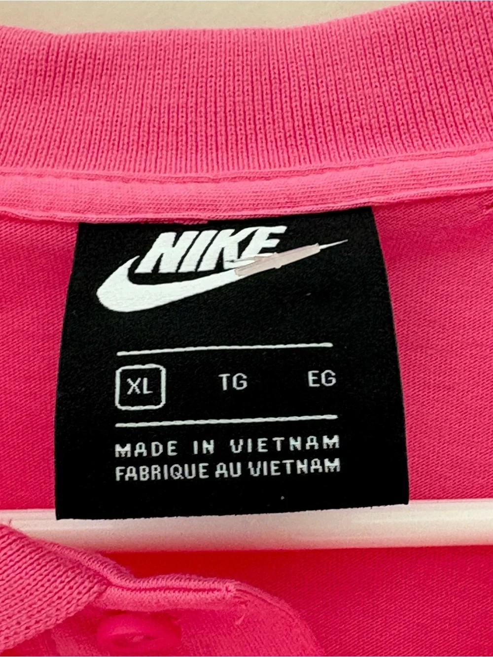 Nike Golf Polo Shirt Men's XL Bright Pink Embroidered Logo